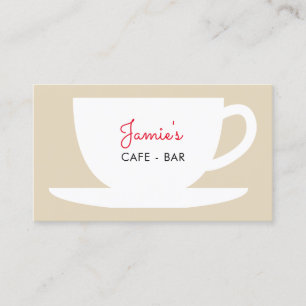 カフェの店のコーヒー会社の名刺のテンプレート 名刺