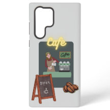 カフェの携帯ケース