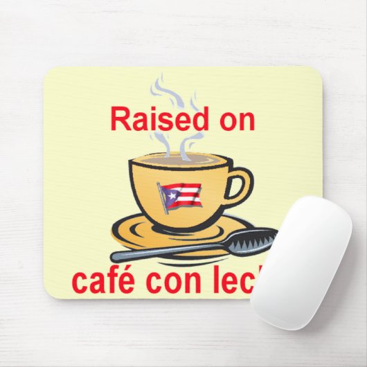 カフェの詐欺のlecheで上げられる マウスパッド (マウス)