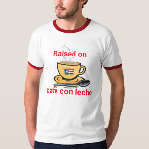 カフェの詐欺のlecheで上げられる tシャツ