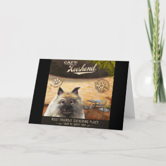カフェのKeeshond シーズンカード
