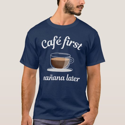 カフェはじめましてのあとマアナ コーヒー好きの夢の友達 Tシャツ (正面)