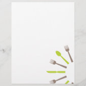 カフェまたはケータリングメニューテンプレート チラシ (裏面)