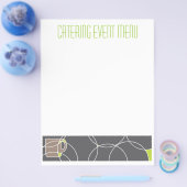 カフェまたはケータリングメニューテンプレート チラシ (シングル)