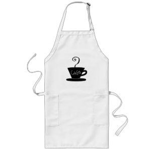 カフェまたはコーヒーエプロン ロングエプロン