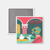 カフェアウラフランスのイト マグネット (正面/裏面)