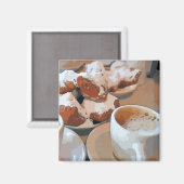 カフェアウレイトニューオーリンズコーヒー マグネット (正面/裏面)