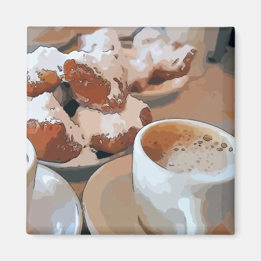 カフェアウレイトニューオーリンズコーヒー マグネット (正面)