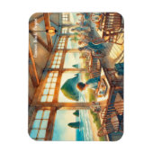 カフェアットキャノンビーチオレゴン マグネット (縦)