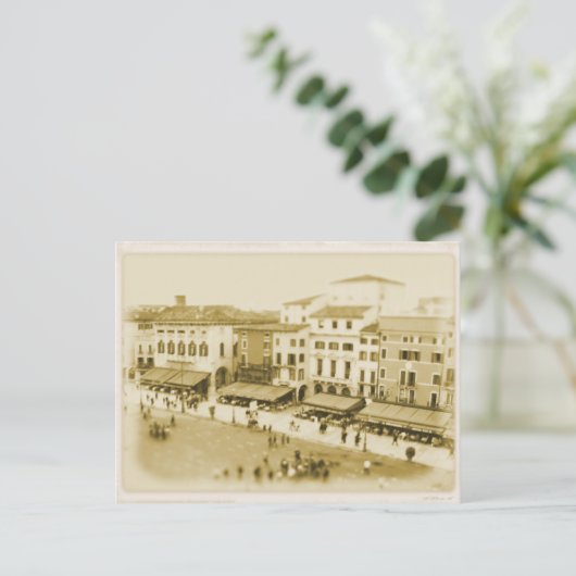 カフェアットピアッツァブラ – ヴェローナ，イタリアのはがき ポストカード (スタンド正面)