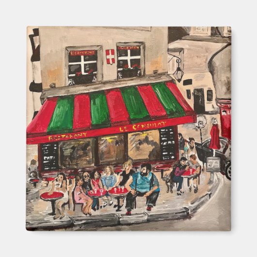 「カフェアットリュノヴィンス，モンマルテ」パリ マグネット (正面)