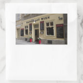 カフェアルトウィーン、ウィーン・オーストリア 長方形シール (バッグ)