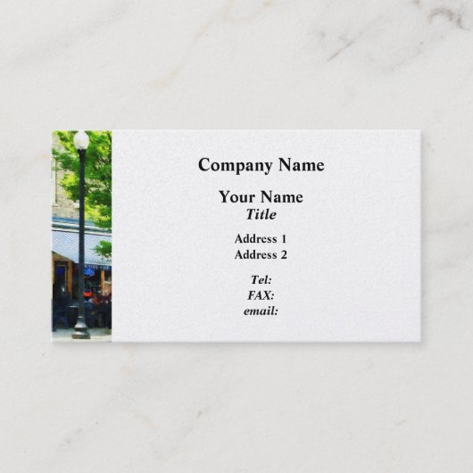 カフェアルバニーNY 名刺 (正面)