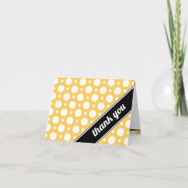 カフェイエロー ポルカドット ありがとうカード サンキューカード