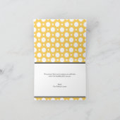 カフェイエロー ポルカドット ありがとうカード サンキューカード (内部)