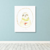 カフェインかわいこちゃん |スロフィー キャンバスプリント (インサイチュ (ウッドフロア))