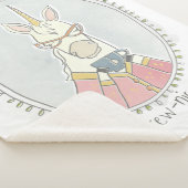 カフェインかわいこちゃん | Brew Unicorn シェルパブランケット (3/4)