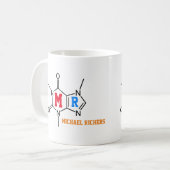 カフェインすごいドリンカー分カスタム子 コーヒーマグカップ (正面左)