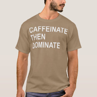 カフェインその後、支配おもしろい、ポット頭コーヒーBr Tシャツ