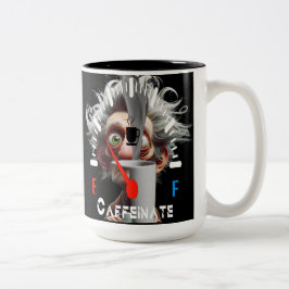 カフェインで元気に ツートーンマグカップ
