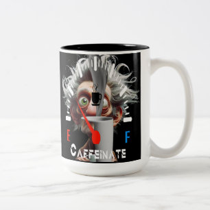 カフェインで元気に ツートーンマグカップ