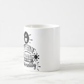 カフェインで明るい性格を維持 コーヒーマグカップ (中央)