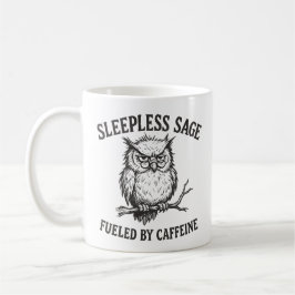 カフェインで眠れない知恵のフクロウマグ コーヒーマグカップ
