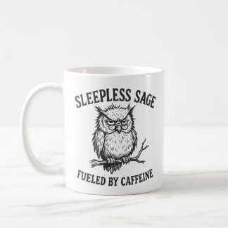 カフェインで眠れない知恵のフクロウマグ コーヒーマグカップ