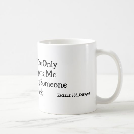 カフェインで膨らんだ皮肉 コーヒーマグカップ (右)