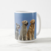 カフェインとわんこ 五犬種フォトマグギフト コーヒーマグカップ (正面右)
