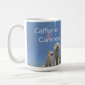 カフェインとわんこ 五犬種フォトマグギフト コーヒーマグカップ (左)
