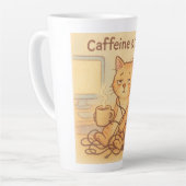 カフェインとカオス コーヒーマグ カフェラテマグ (左アングル)