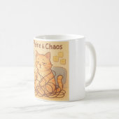 カフェインとカオス コーヒーマグ コーヒーマグカップ (正面右)
