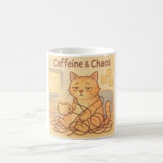 カフェインとカオス コーヒーマグ コーヒーマグカップ
