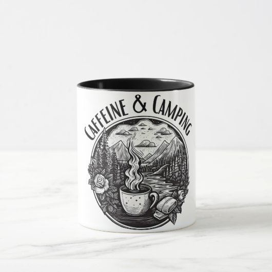 カフェインとキャンプ マグカップ (中央)