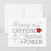 カフェインとクリスマス応援 ポストカード (正面/裏面)