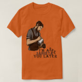 カフェインとバリスタコーヒー愛好家Espreを支配 Tシャツ (デザイン正面)