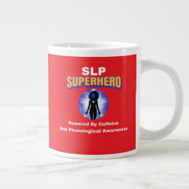 カフェインとフォノで動くSLPスーパーヒーロー… ジャンボコーヒーマグカップ