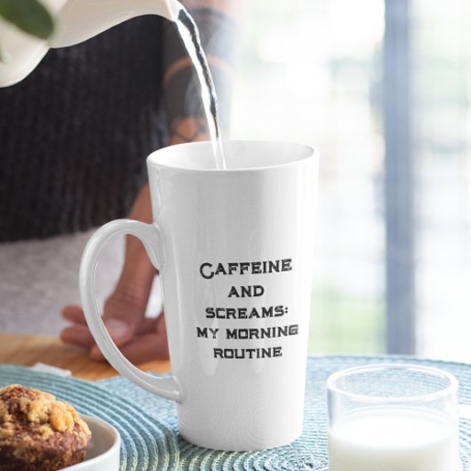 カフェインとホワイトハロウィーンの悲鳴 カフェラテマグ