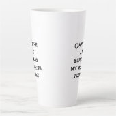 カフェインとホワイトハロウィーンの悲鳴 カフェラテマグ (正面)