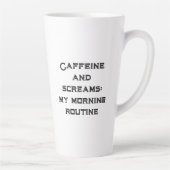 カフェインとホワイトハロウィーンの悲鳴 カフェラテマグ (右)