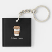 カフェインと優しさ キーホルダー (裏面)