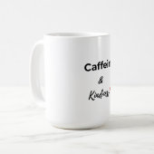 カフェインと優しさ コーヒー好き コーヒーマグカップ (正面左)
