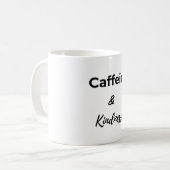 カフェインと優しさ コーヒー好き コーヒーマグカップ (正面左)