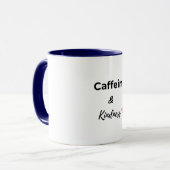 カフェインと優しさ コーヒー好き マグカップ (正面左)
