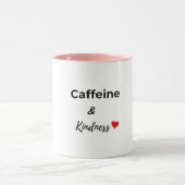カフェインと優しさ コーヒー好き マグカップ (中央)