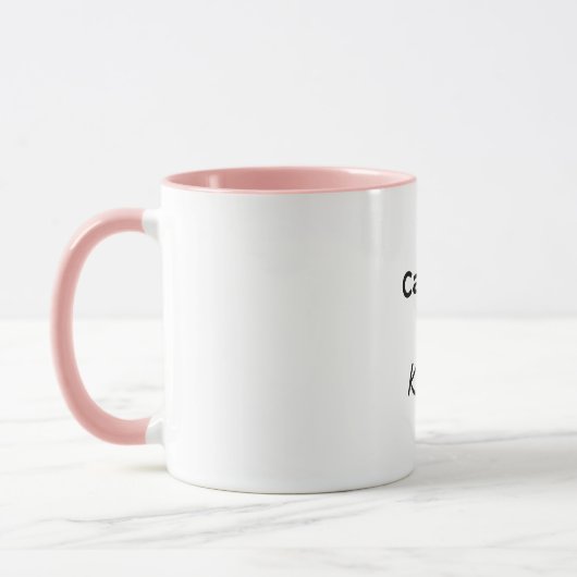 カフェインと優しさ コーヒー好き マグカップ (左)