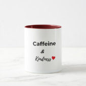 カフェインと優しさ コーヒー好き マグカップ (中央)