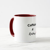 カフェインと優しさ コーヒー好き マグカップ (正面左)