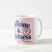 カフェインと優感動的しさ コーヒーマグカップ (正面右)